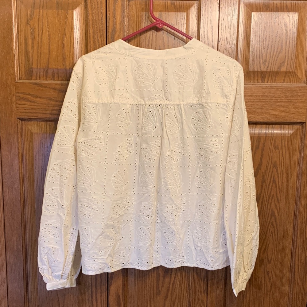 Universal Thread Cream Eyelet Blouse - Picture 5 of 5